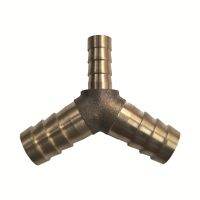 Brass Splicer Pipe Fitting Y Type Hose Barb 4/ 6/ 8/ 10/12mm Copper Barbed Connector Joint Coupler Adapter soft water /oil pipe