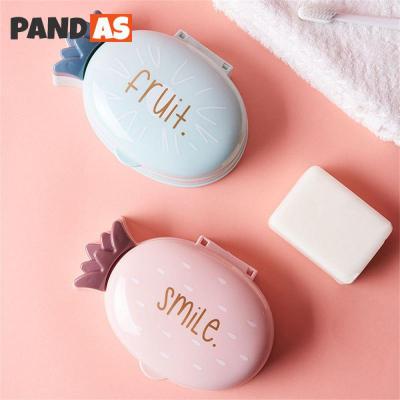 Cartoon Durable Soap Box Anti-skid Storage Box Firm Portable Drain Rack Bathroom Product Plastic Non-punch Soap Rack Cute Soap Dishes