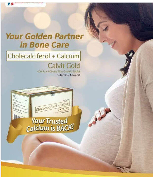 Calvit Gold (Calcium Carbonate+Vit.D3) 100 capsules Lazada PH