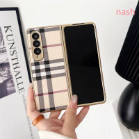 สำหรับ Samsung Galaxy Z Fold5 Z Fold4 Z Z ป้องกันเลนส์ Fold3ไม่ติดรอยนิ้วมือหรูหราเป็นมิตรกับผิวเคสโทรศัพท์กันกระแทกกรอบ