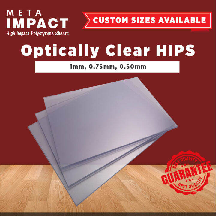 META IMPACT OPTICALLY CLEAR ACETATE PLASTIC SHEET A0, A1, A2, A3, ETC ...