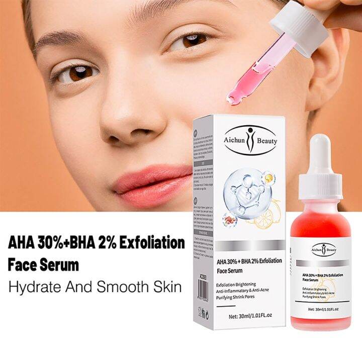 Aichun AHA 30%+BHA 2% Salicylic acid Essence Anti-acne promote collagen ...