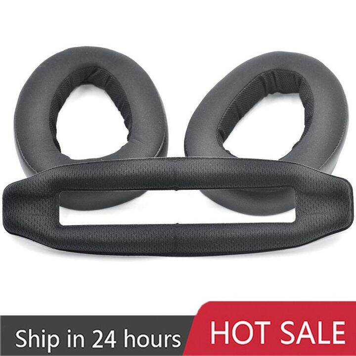 Replacement Ear Pads + Headband Cushion Cover Kit For Sennheiser GSP600