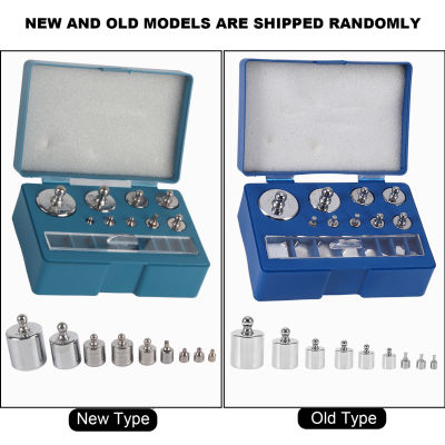 17Pcs 211.1g 10mg-100g Grams Precision Steel Calibration Weight Kit Set with Tweezers for Balance Scale