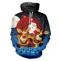 2023 style Christmas Santa Elk 3d Grinch Printed Hoodie  Fall And Winter Men Womens Anime Jacket Hoodies Personality Sweatshirt Custom