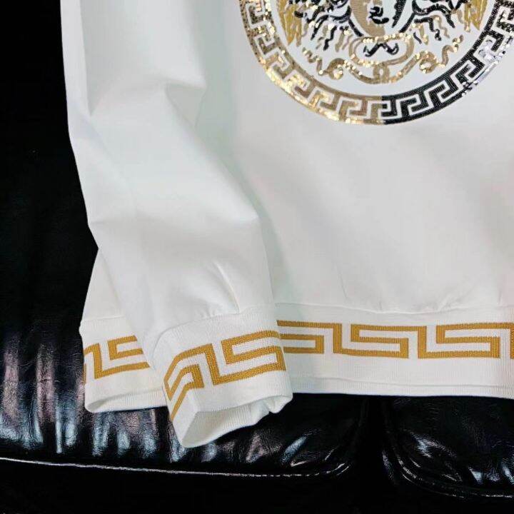 2023-versace-new-ดั้งเดิมเสื้อมีฮู้ดแฟชั่นใหม่ยุโรปแขนยาวลายปักเสื้อซับในเข้ารูปพิมพ์ลายฤดูใบไม้ร่วง