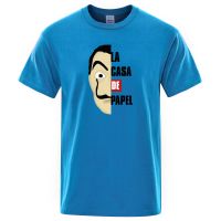 Salvador Dali La Casa De Papel T Shirt Costume Face Tshirt The House Of Paper Men Tshirt Mens Short Gildan