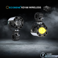 ECOBENE KD168 WIRELESS ชุดไฟสปอร์ตไลท์ไร้สาย LED FULL SET 60W IP68 ไฟหน้ารถ ไฟตัดหมอก