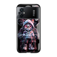 Kingsons สำหรับ Xiaomi M5 Poco M5S Poco X3 GT Poco X3 NFC Poco X4 GT Poco X4 Pro 5G เคสโทรศัพท์สิบสองราศีจีนสัญญาณกระจกเทมเปอร์เรียบเคสกันกระแทกเคสป้องกันขั้นสูง