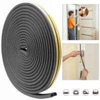 5/10m Self Adhesive Weather Strips Noise Insulation Rubber Draught Excluder Foam Seal Strip Window Door