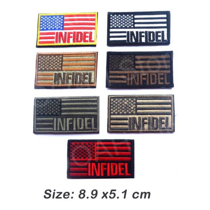 yf-crusader-infidel-patches-isaf-arabic-bacon-pork-multicam-isis-swat-badge