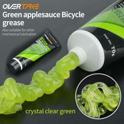 ◐☄¤ OVERTAKE Bicycle grease Green applesause Bearing Grease Hub BB Lubricants Oil Lubricant Lube Lipid Elements for Shimano Sram