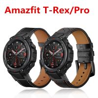 [ขายดี] สายหนังแท้สำหรับ Amazfit TREX T Rex Pro สายรัดนาฬิกาข้อมืออัจฉริยะเปลี่ยนสายสำหรับ Xiaomi Huami Amazfit T-Rex Correa