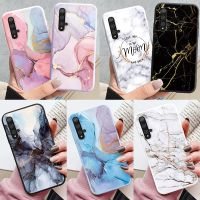 ◙❍ Marble Pattern Phone Case For Huawei Nova 5T Protective Cover Case Soft Funda For Huawei Nova 5T Nova5T 5 T Coque Silicone Capa