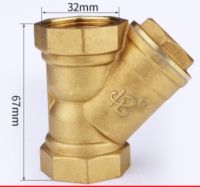 DN25 1 inch 32mm brass Y strainer heating Mesh ball valve Pipe filter valve air conditioning valve Y filter