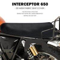 ☂◆♗เครื่องดักฟัง650อุปกรณ์เสริมสำหรับ Enfield Interceptor650 2018-2022ผ้าเบาะรองฝาครอบที่นั่งรถจักรยานยนต์