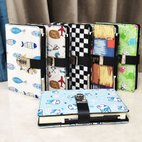 A5 Thicker Notebook Password Book Lockable Diary Fabric Password Notepad TPN178 (No Pen)