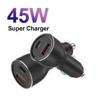 ILEPO 45W Fast Charger Car Charger For iPhone12 11 Pro max Samsung HUAWEI PD 20W Type C QC3.0 25W Quick Charge with 100W Cable