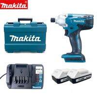 Makita ไขควงกระแทกไฟฟ้าสำหรับชาร์จ TD127ไดรเวอร์/TD127DWE ขนาด18โวลต์สว่านไฟฟ้าแบตเตอรี่ลิเธียม140นาโนเมตร