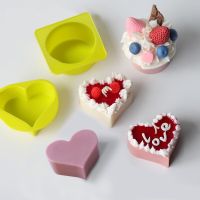 Creative Candle Making Mold Circular Heart Shaped Base Cake Tool DIY Craft Crystal Epoxy Mould Handmade Decor Soap Mold Silicone