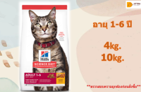 ??Hills Science Diet อาหารแมว อายุ 1-6 ปี ขนาด 4 กก. และ10 กก. ?บริการเก็บเงินปลายทาง