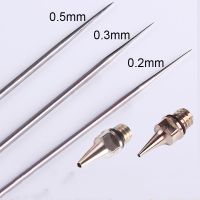 0.2/0.3/0.5mm Airbrush Nozzle Needle Replacement Parts for Airbrushes Spray Gun Model Spraying Paint Sprayer Tool Accessories