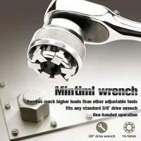 Adaptive Wrench Ratchet Universal Wrench 10MM-19MM Chrome Molybdenum Steel Universal Sleeve 38 Socket