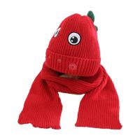 Girls Boys Winter Hat Cartoon Dinosaur Cuffed Beanie and Bib Thick Knitted Soft Warm Slouchy Cycling Ear Protection