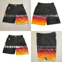 Basketball 2022 NEW Jazz Nba Black 75Th Anniversary Side 2 Pocket Pants Sweatpants Shorts Y727