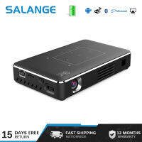 ?DLNA 1080P? Salange โปรเจคเตอร์ P10 DLP 4K Android WiFi Mini Projector รองรับ DLNA 1080P 350 ANSI USB Projector สำหรับ Mac Windows สำหรับ iPhone