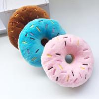 Soft Dog Donuts Plush Pet Dog Toys For Dogs Chew Toy Cute Puppy Squeaker Sound Toys Funny Puppy Small Medium Dog Interactive Toy Toys