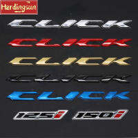 Hardingsun 1 Pair Multi-สี3D กาวนุ่ม Honda คลิกหรือ125i หรือ150i Emboss ตัวอักษร Emblem Badge กันน้ำ Decal สติกเกอร์สำหรับรถจักรยานยนต์อุปกรณ์ตกแต่ง