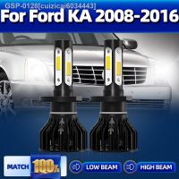 ♈☬☜Cuizicai6034443 Lâmpadas De Faróis Para Ford Lâmpada Luz Do Carro H4 120W 20000LM 12V 6000K KA 2008 2009 2010 2011 2012 2013 2014 2015 2016 2ชิ้น