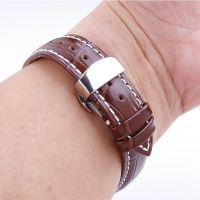 “：{+ Leather Strap Watch Band 20Mm 22Mm 18Mm 16Mm 24Mm Universal Belt Butterfly Buckle Sports Bracelet Wristband Watch Accessories