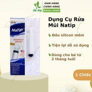 Dụng cụ rửa mũi Natip dùng cho bé từ 2 tháng tuổi đầu silicon mềm