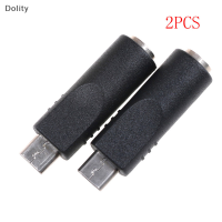 Dolity 2pcs 3.5mm x 1.1mm FEMALE TO Micro USB 5 PIN MALE DC Converter Charger ADAPTER