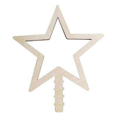 Christmas Tree Star Topper Hollow Out Star Tree Toppers Christmas Decorations Un-painted DIY Craft Supplies Holiday Christmas Decorations for Christmas Tree fine