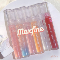 Maxfine Lip Gloss ลิปกลอส ลิปเจลลี่ใส ลิปสติก ปากฉ่ำวาว มีกลิ่นหอม