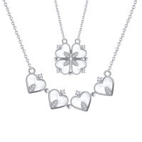 Jewelry Clover Heart Gift Necklace For Shaped Magnetic Steel Stainless