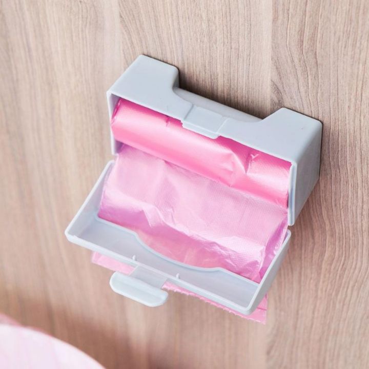 sdfbn-กาวในตัว-punch-free-สำหรับห้องครัวห้องน้ำ-หลากสี-ของใช้ในครัวเรือน-อุปกรณ์อเนกประสงค์-ที่วางถุงขยะ-ที่วางถุงพลาสติก-กล่องเก็บถุงขยะ-เครื่องจ่ายถุงขยะ