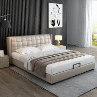 HOMIE LIFE leather bed bedroom เตียงติดพื้น King size เตียงนอนหรูหรา ฐานเตียง H18