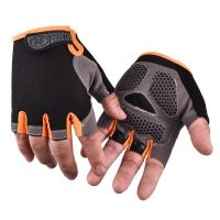 2023♠☏ Anti Slip Breathable Half Finger Gloves Anti-Shock Gel Pad Cycling Gloves Fitness Gym Crossfit Biking Exercise MTB Sports Gloves