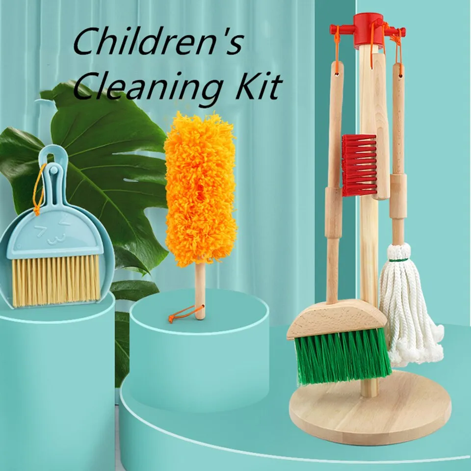  15 PCs Kids Cleaning Set, Play Cleaning Toy Set Includes Broom,  Mop, Brush for Toddlers, Child Size Pretend Play House Cleaning Set,  Housekeeping Supplies, Learning Toys, Birthday Gifts : Toys 