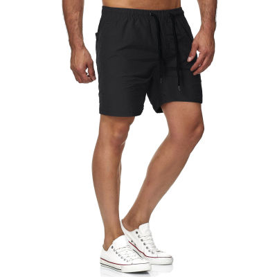 2021ผู้ชายป่าห้าจุดแห้งเร็วสีทึบกางเกงชายหาดชายกีฬากางเกงขาสั้นออกกำลังกายสิบสี