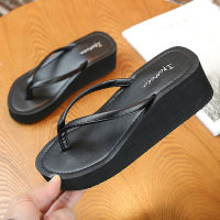 Summer Women Slippers Thick Women Flip Flop Leisure Platform Wedge Sandals Outdoor Leisure Beach Slippers High Heel Women Slides2023