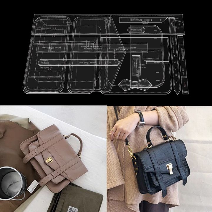 Acrylic Bag Stencil Laser Die Cut Mold ID Card Holder Pattern Leather Craft  DIY