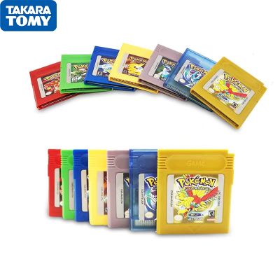 ❉ Pokemon Game Console Card Series Video Game for GBC 16 Bit Cartridge Blue Green Silver Crystal Yellow Red Gold Edition Toys