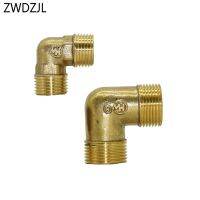 Brass 1/2 3/4 elbow connection copper metal threaded water pipe connector knee elbow 90 degrees hose repair adapter 1pcs