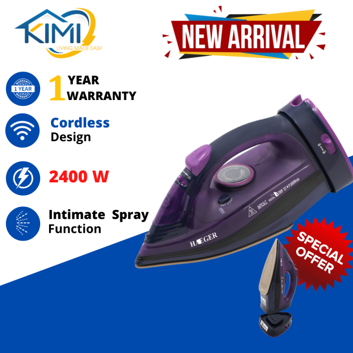 KIMI Cordless Iron Steam Iron Rechargeable Iron Handheld Portable Iron