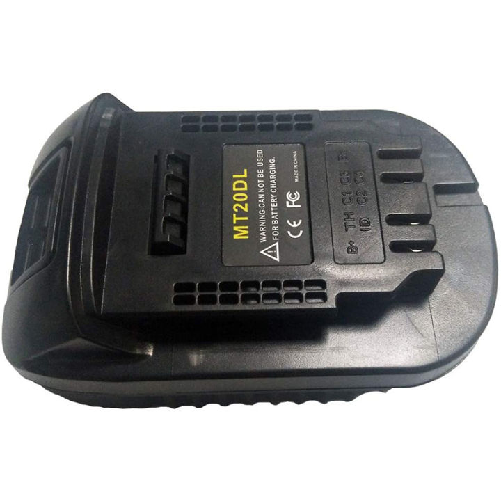mt20dl-battery-adapter-converter-for-dewalt-tool-convert-for-makita-18v-li-ion-battery-bl1830-bl1860-bl1815-to-dcb200